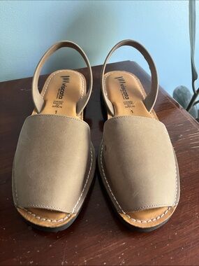Viscata Women's Tan Leather Espadrille Slingback